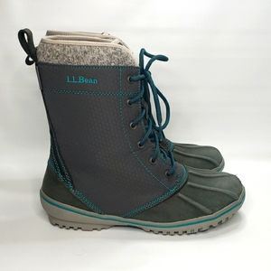 L.L. BEAN Bar Harbor Winter Boots Women's 7 Waterproof Fleece Lined 503320